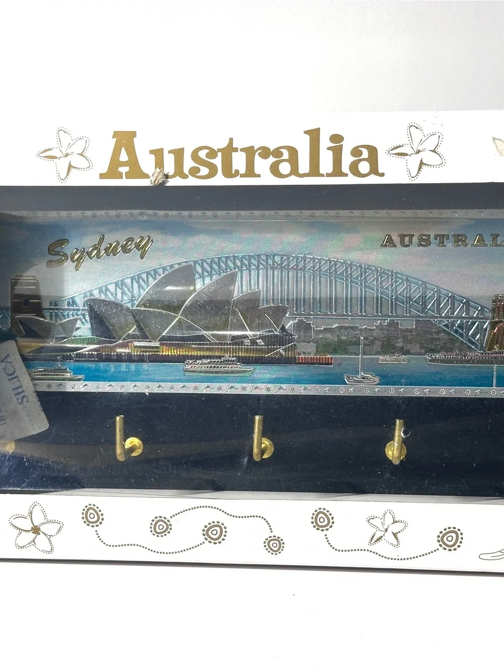 Australia Tourist Souvenir wall hook map vintage key holder New